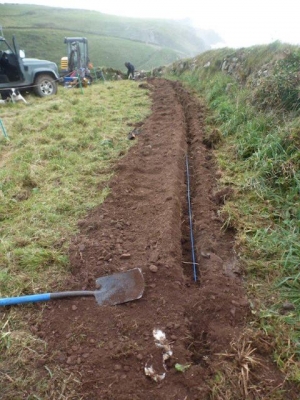Cable in trench
